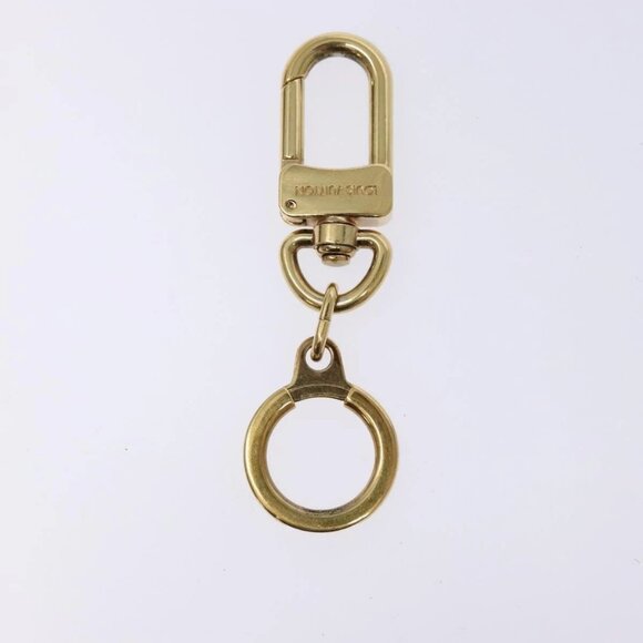 LOUIS VUITTON Anneau Cles Key Holder metal Gold Tone M62694 LV Auth BA5447 - Picture 2 of 12